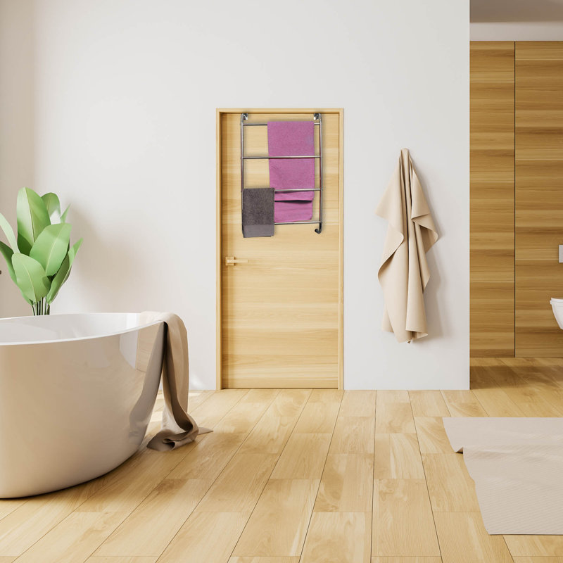 Evideco Four Bar OvertheDoor Towel Rack & Reviews Wayfair